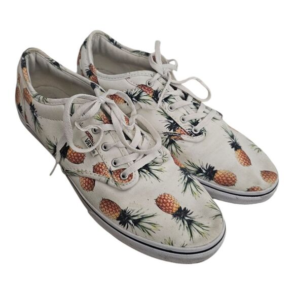 VANS Women’s Pineapple Print Sneakers - Size 9 - Picture 1 of 10